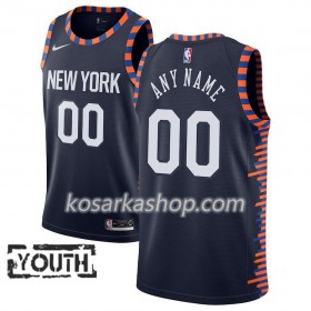 Dres New York Knicks Prilagođeni Nike 2018-19 City Edition Navy Swingman - Dječji